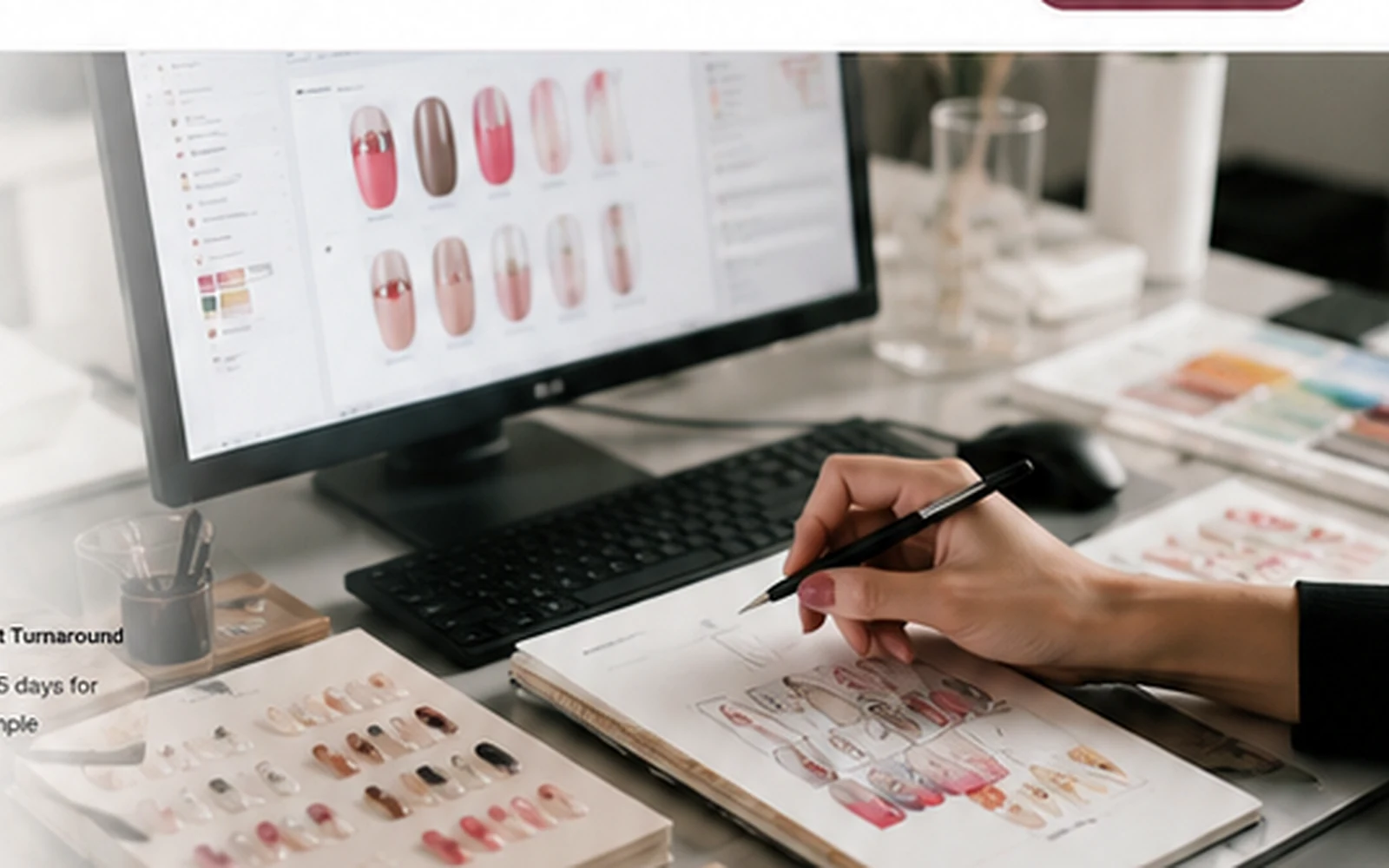 Press-on nail trend and market research for a new beauty brand collection