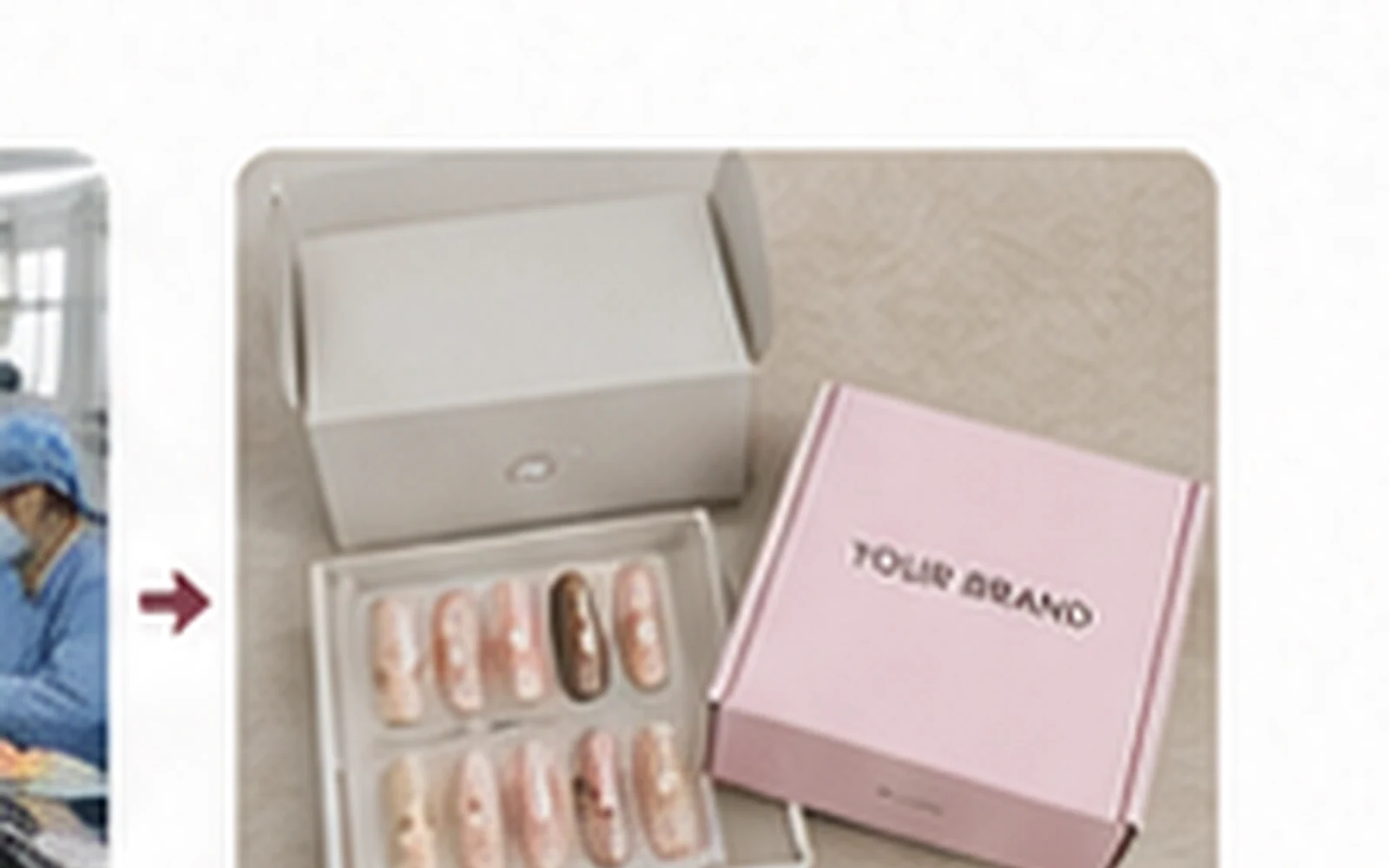 Private-label press-on nail packaging and retail launch preparation